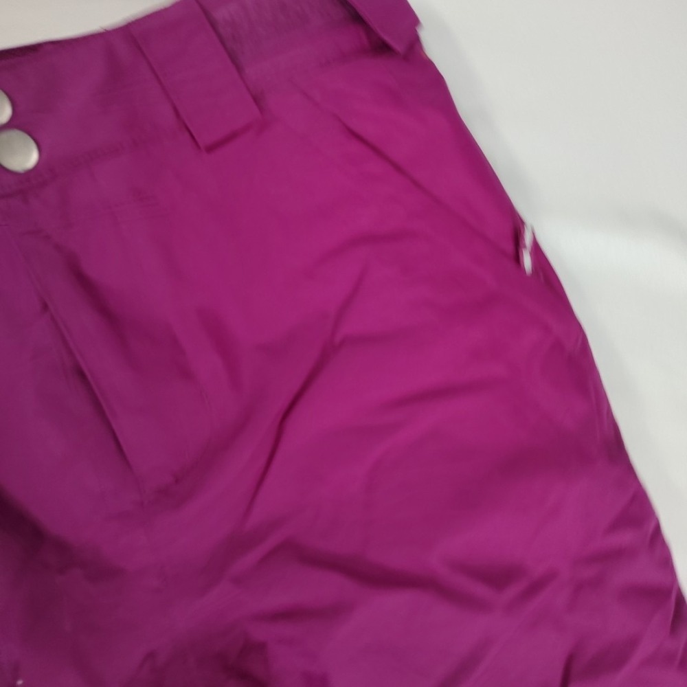 Columbia Kids M Purple "Outgrown" Adjustable Omni-Heat-Tech Snow Ski Pants - Picture 5 of 16